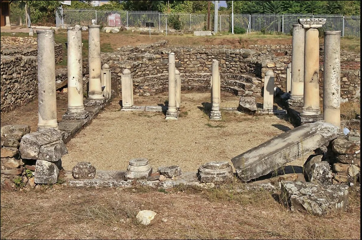 Antike Überreste in Heraclea Lyncestis